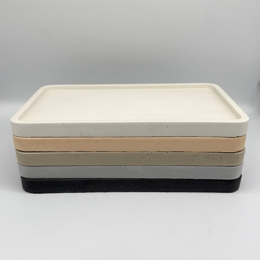 Rectangular Concrete Tray – Minimalist & Versatile